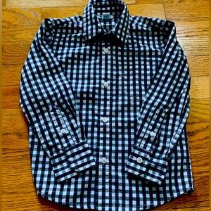 Boys Old Navy Long Sleeve Button Shirt
Navy & White Checkered, Sz XS
Like New